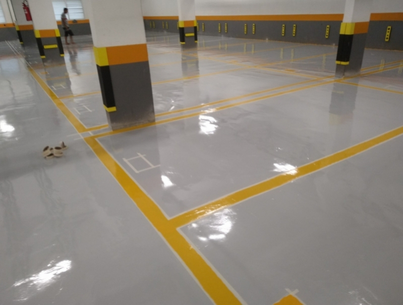 Demarcação de Estacionamento Epóxi Demarcação de Estacionamento Epóxi